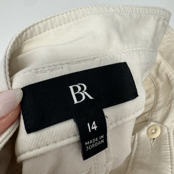 Banana Republic Womens Pants 14 Transition Cream White Refined Utility Old Money - Picture 12 of 14